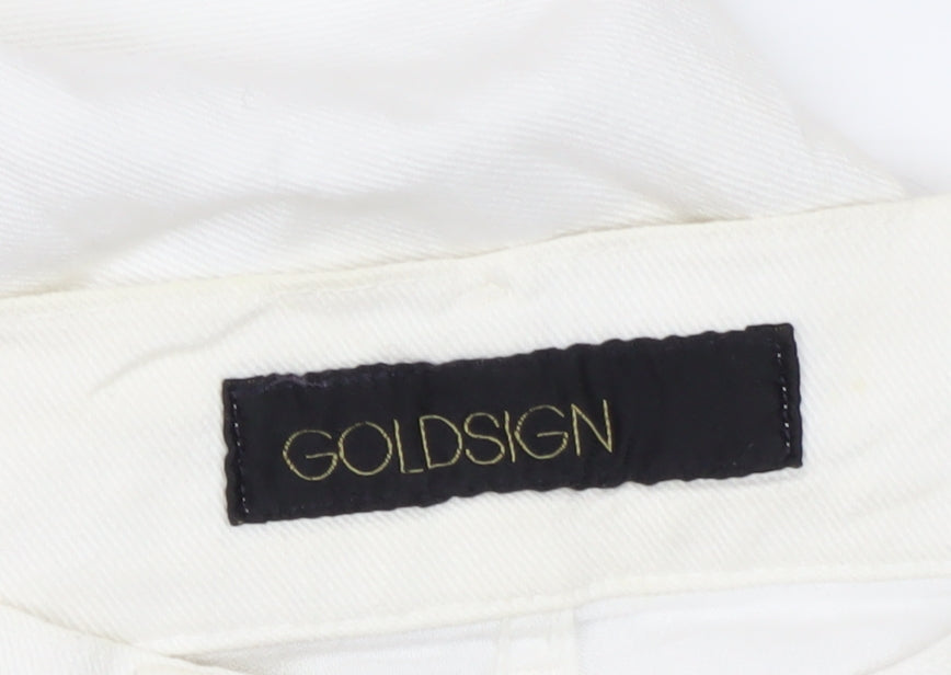 Goldsign Women's White Flared Jeans Size 26