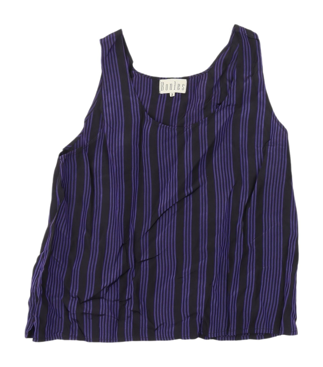 Boules Women's Multicoloured Striped Tank Size 2