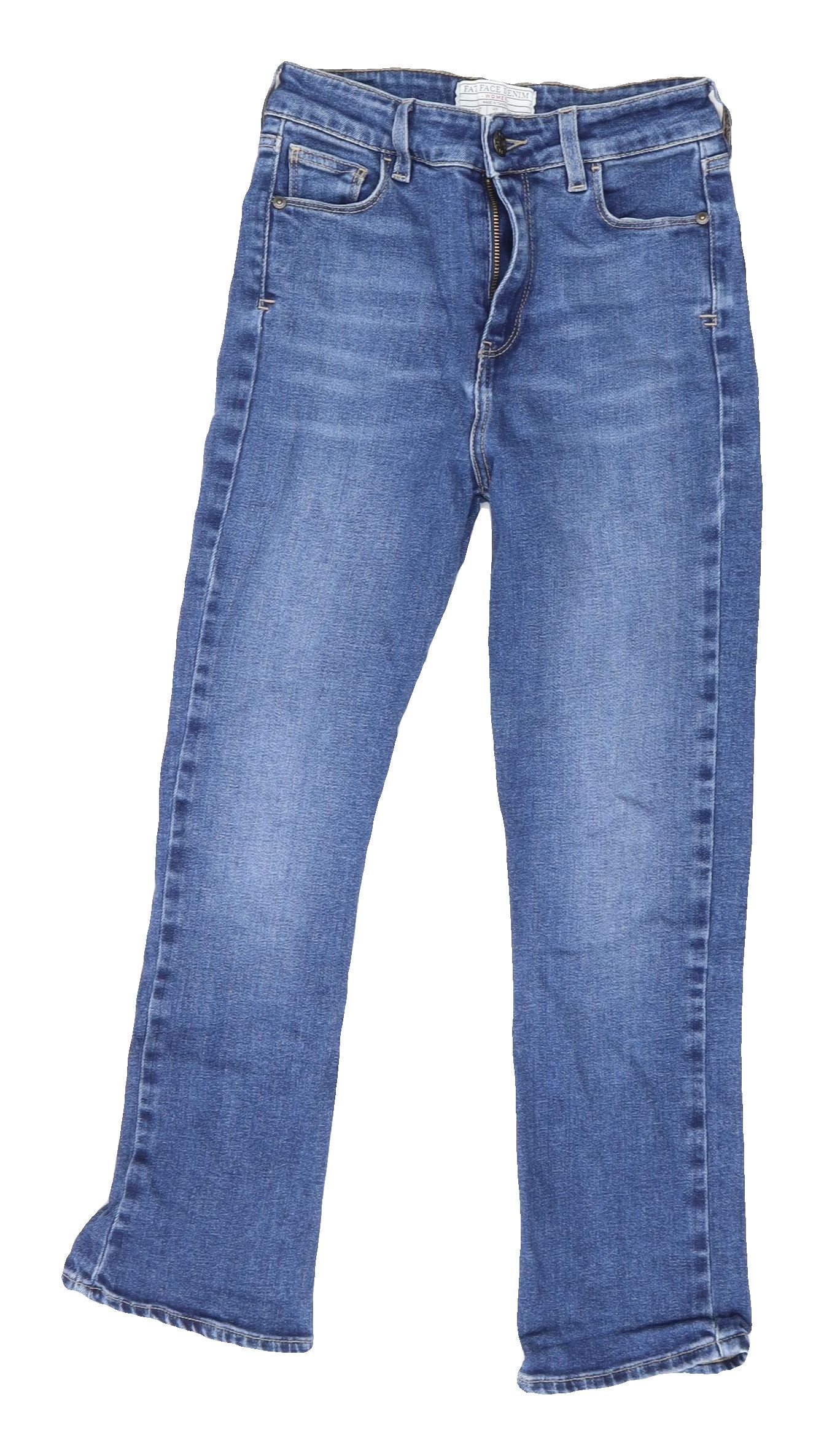 Fat Face Women's Blue Bootcut Denim Jeans Size 6