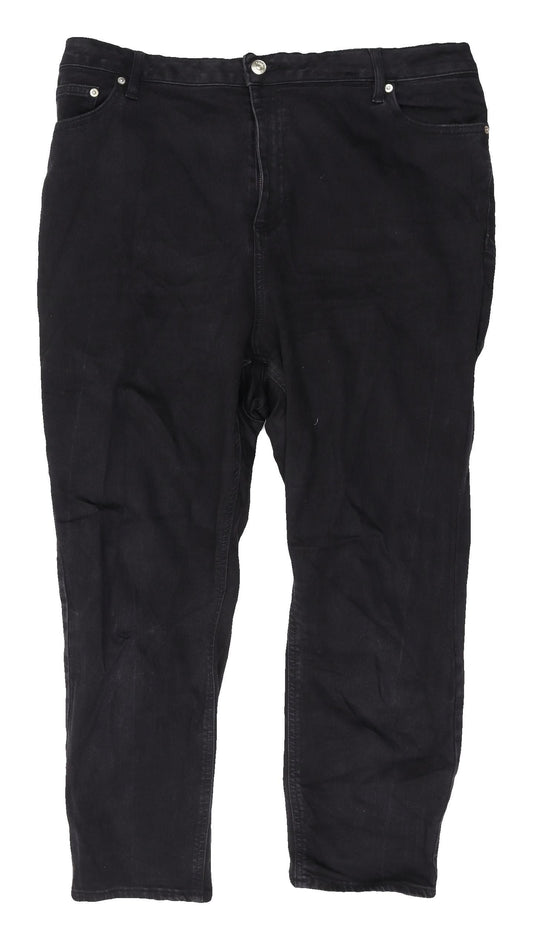 ASOS Design Women's Black Jeans, Size 20, Regular Fit