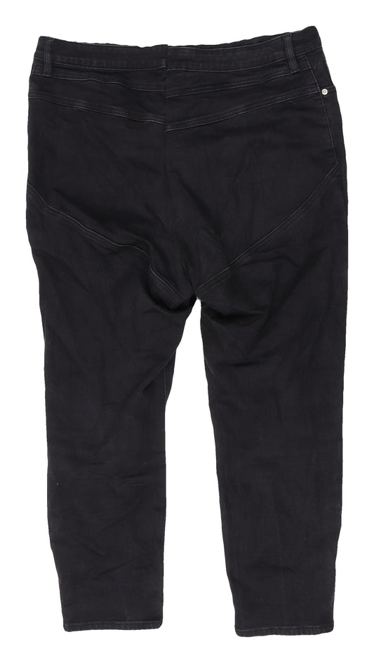 ASOS Design Women's Black Jeans, Size 20, Regular Fit