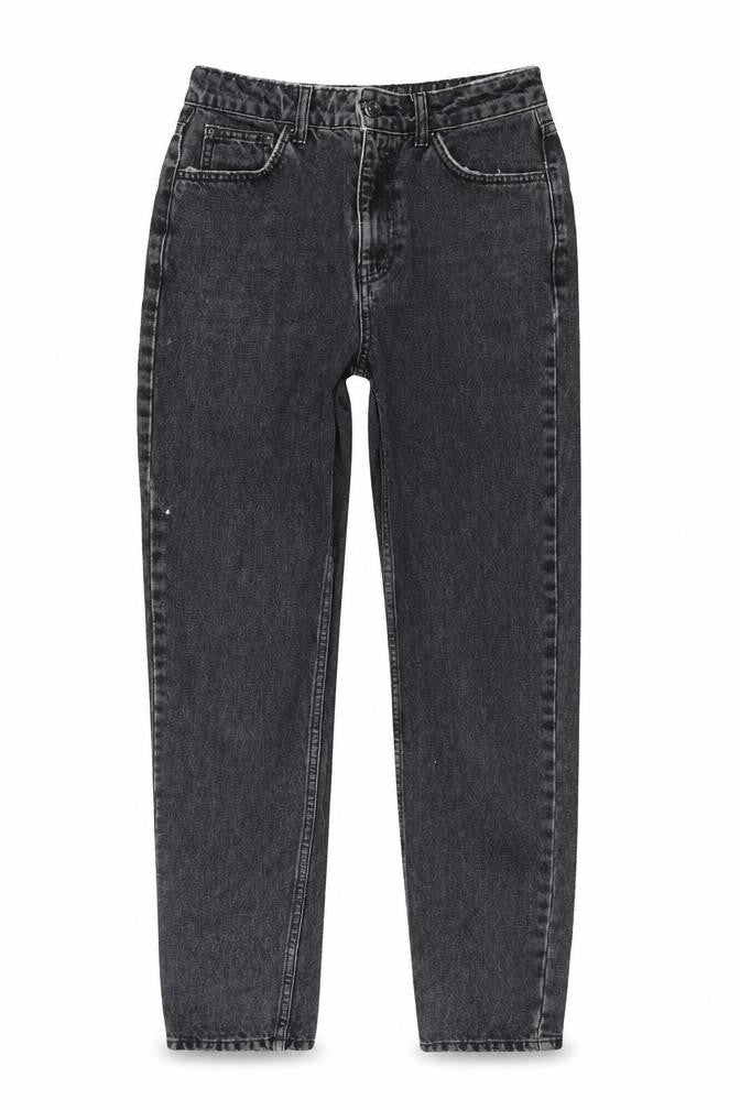 Topshop Women's Black Straight Jeans