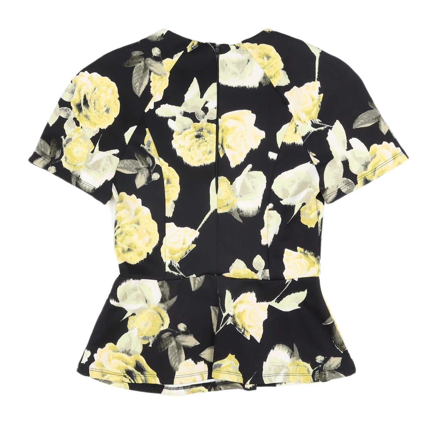 ASOS Women's Floral Cropped Blouse UK 6 Multicoloured