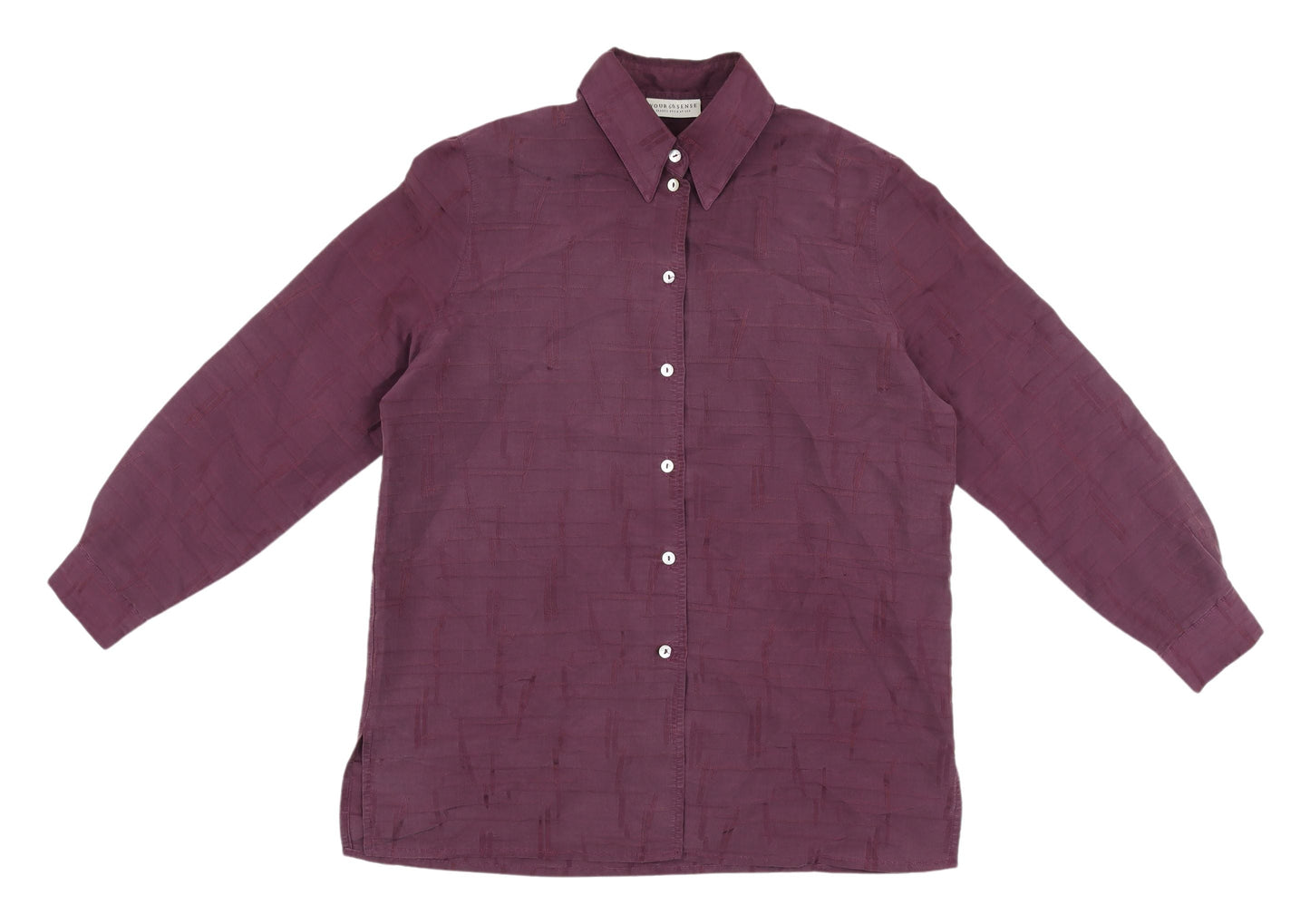 C&A Purple Button-Up Shirt Women's Size 12