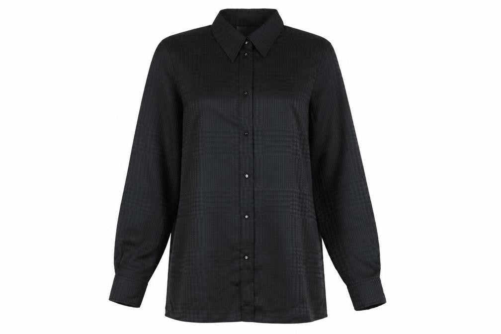 Exclusiv Black Women's Button-Up Shirt Size 8