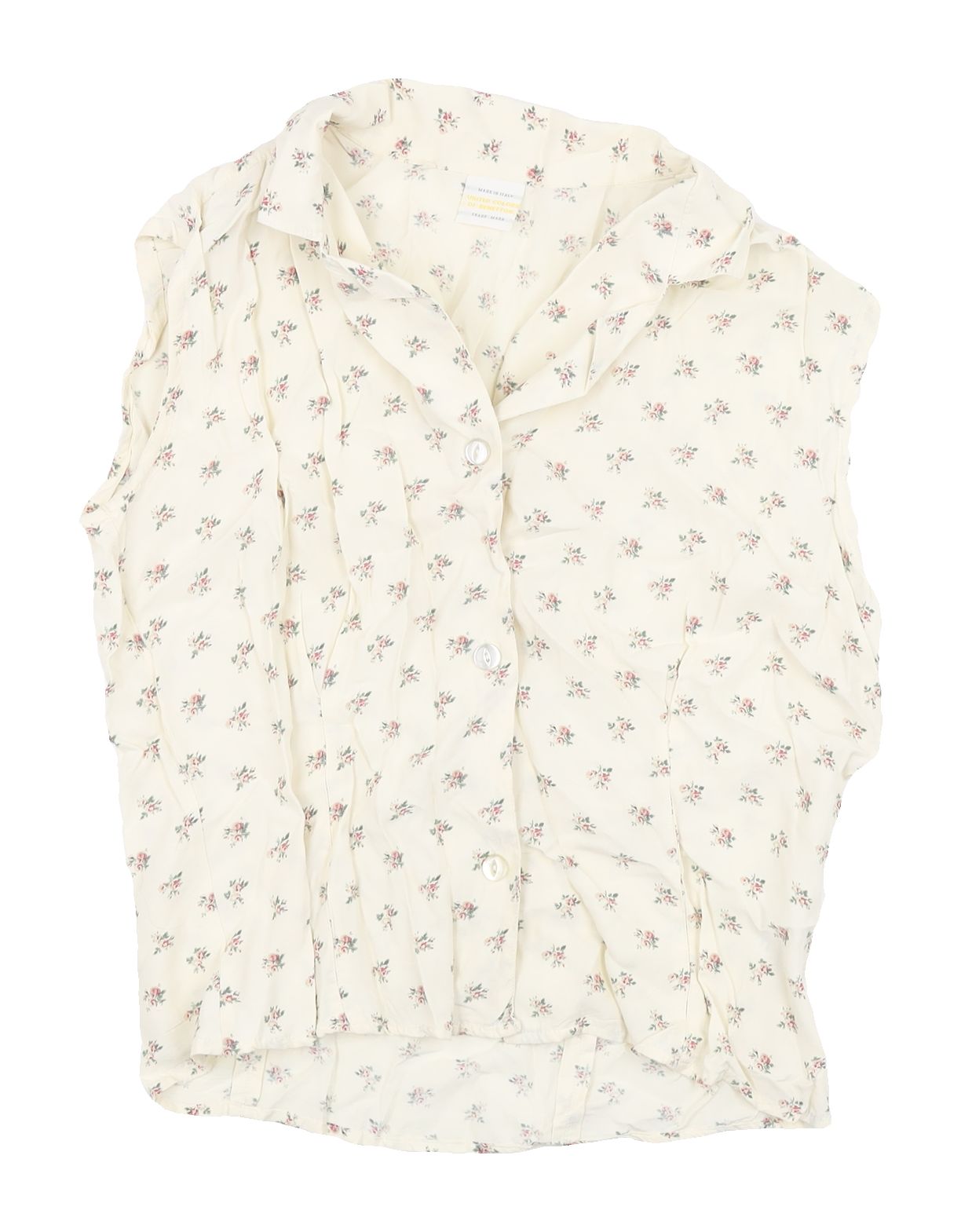 United Colours Benetton Women's Ivory Floral Blouse Top