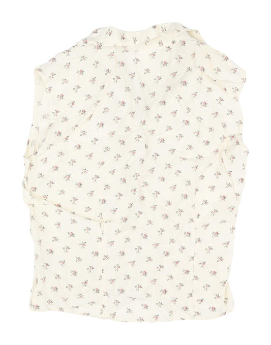 United Colours Benetton Women's Ivory Floral Blouse Top