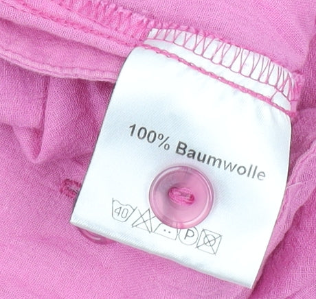 Reichart Women's Pink Button-Up Blouse Size 14