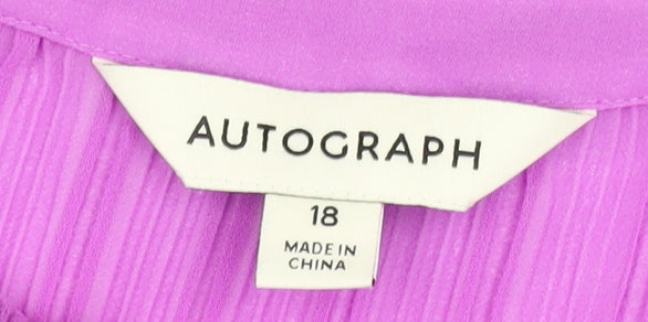Marks and Spencer Women's Size 18 Purple Blouse