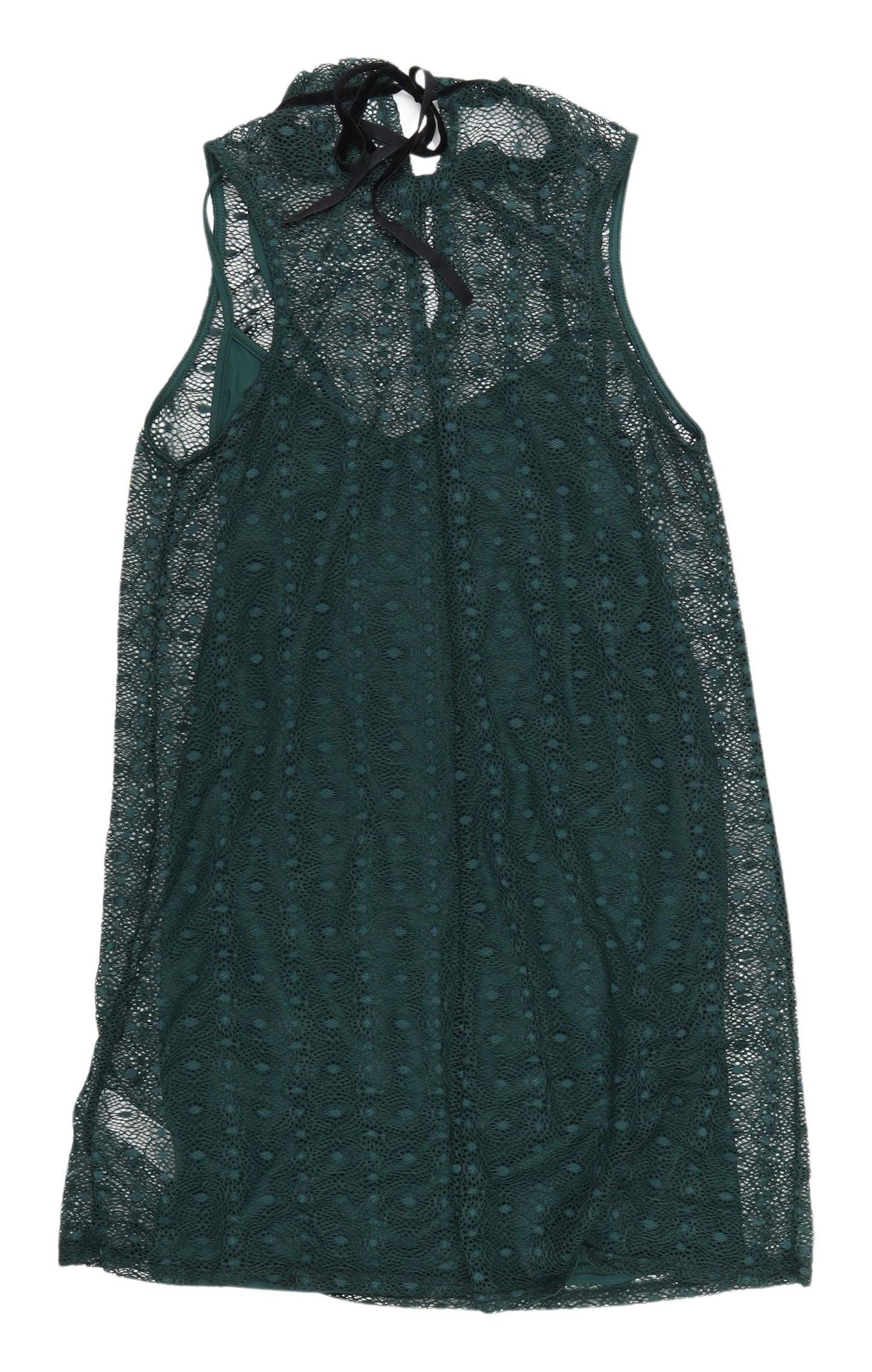 New Look Women's Green Sleeveless Dress UK 14