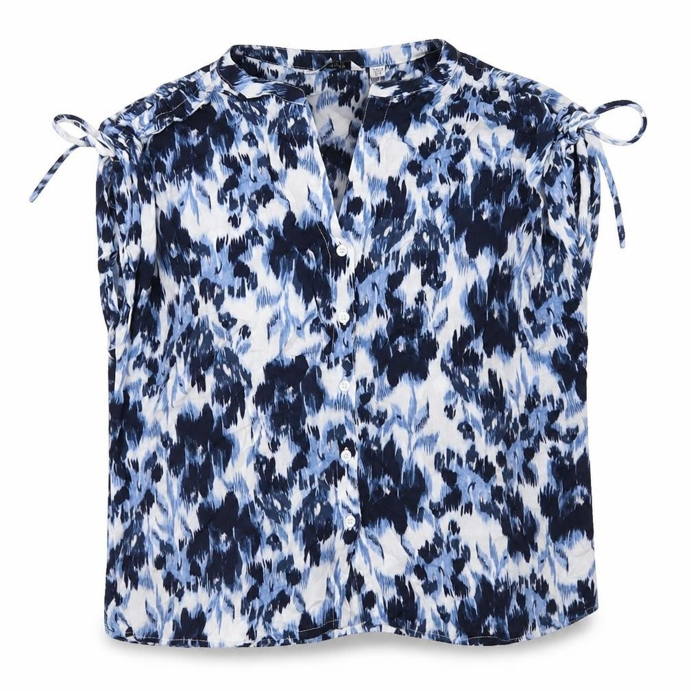 b.young Women's Blue Floral Camisole Blouse Size 10