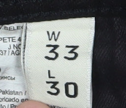 Selected Homme Black Slim Straight Men's Jeans Size 33