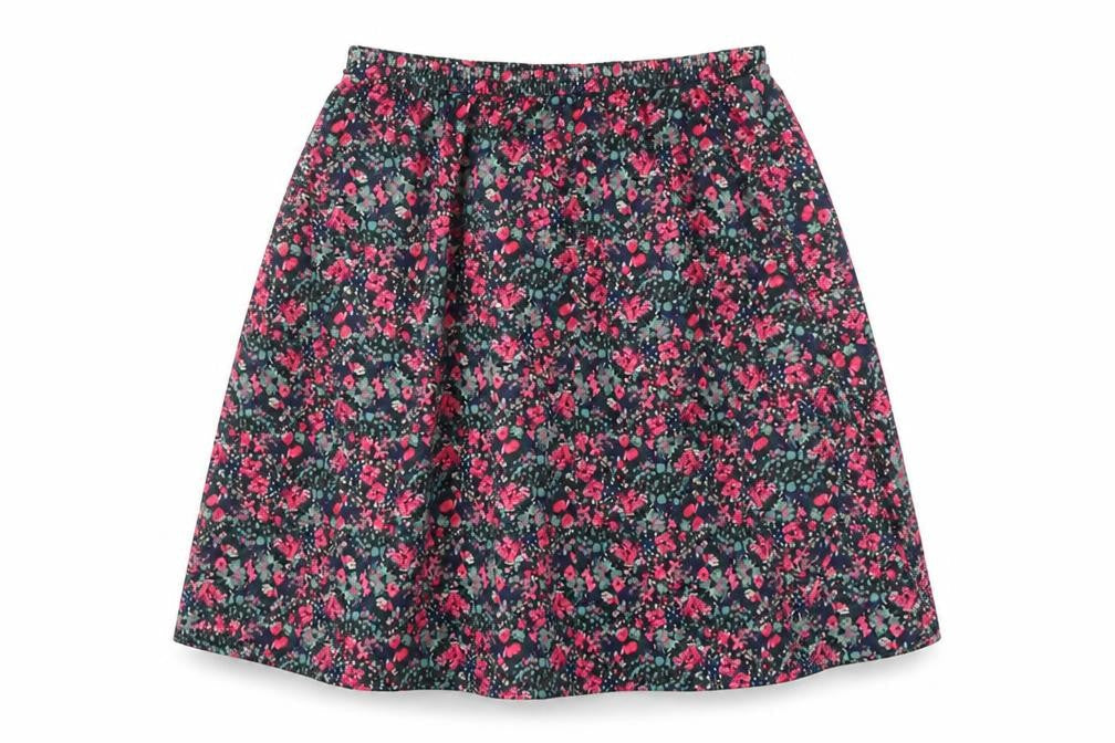 Fashion Frendly Womens Multicoloured Floral Polyester A-Line Skirt Size XL