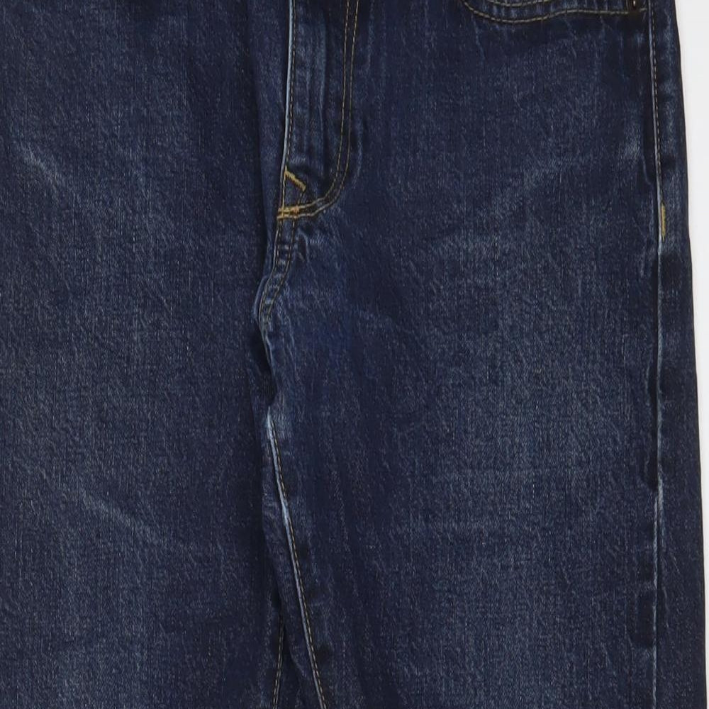 Gap Mens Blue Cotton Straight Jeans Size 31 in L30 in Regular Zip - Pockets