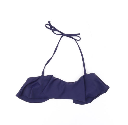 Jack Wills Womens Blue Nylon Top Size 8