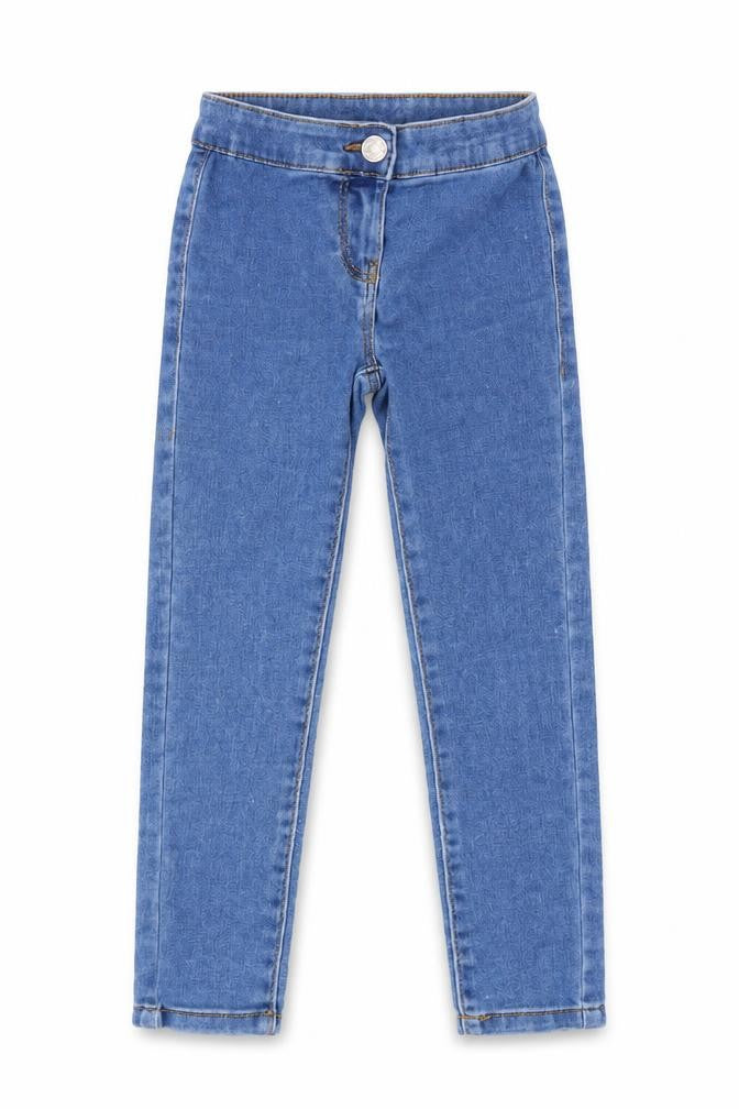 TU Girls Blue Cotton Jegging Jeans Size 6 Years Regular Button