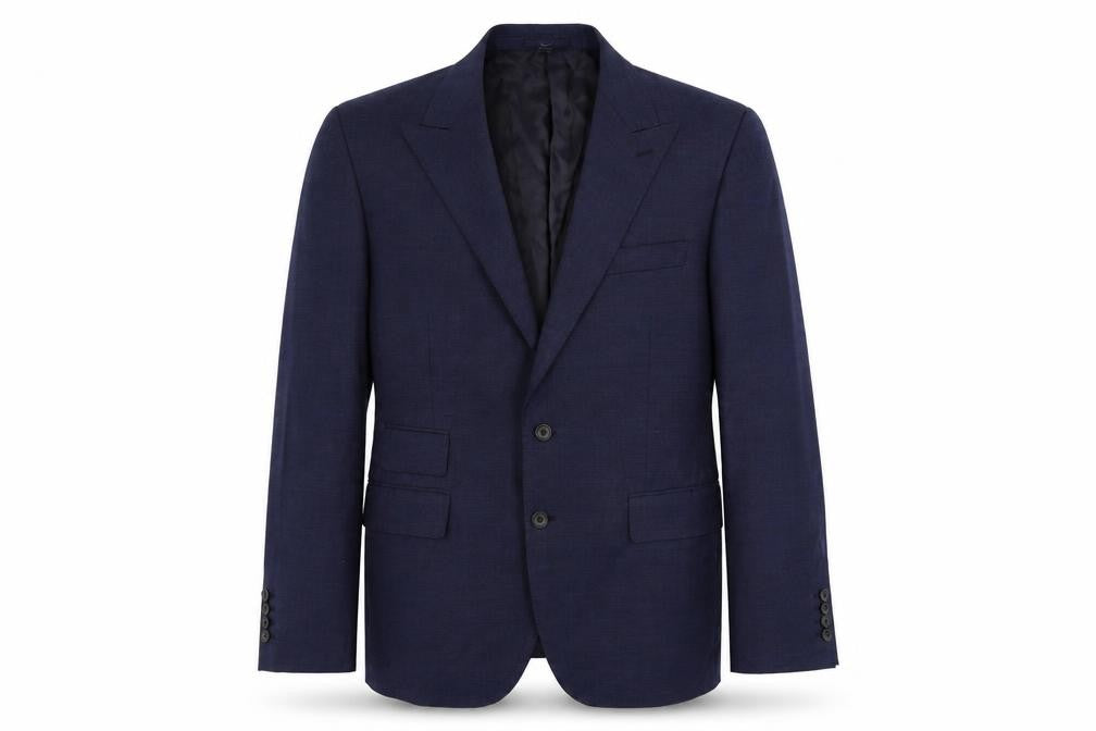 Marks and Spencer Mens Blue Wool Jacket Suit Jacket Size 44 Regular