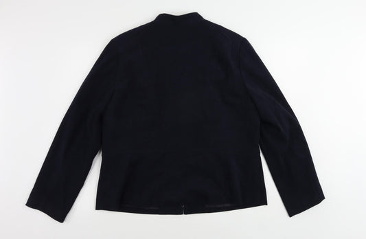 EWM Womens Blue Jacket Size 18 Zip