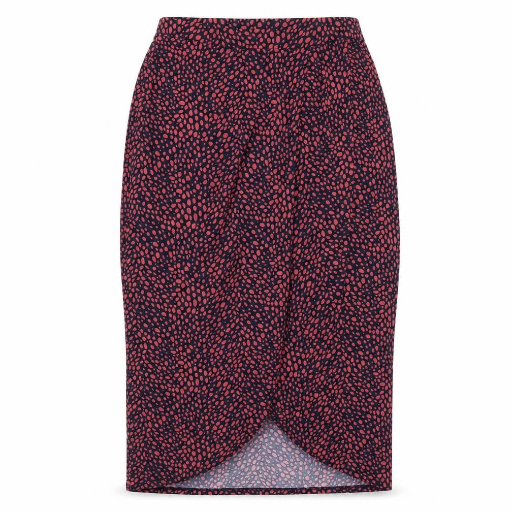 Oasis Womens Multicoloured Geometric Polyester A-Line Skirt Size M
