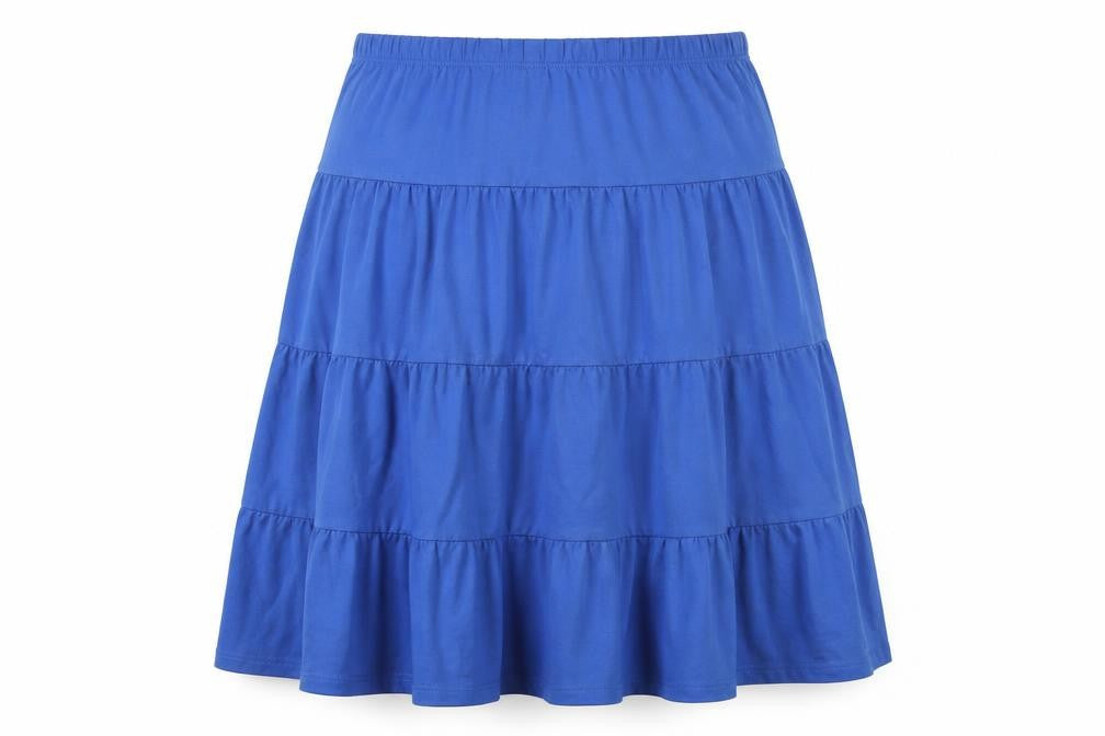 American Sweetheart Womens Blue Cotton A-Line Skirt Size 2XL