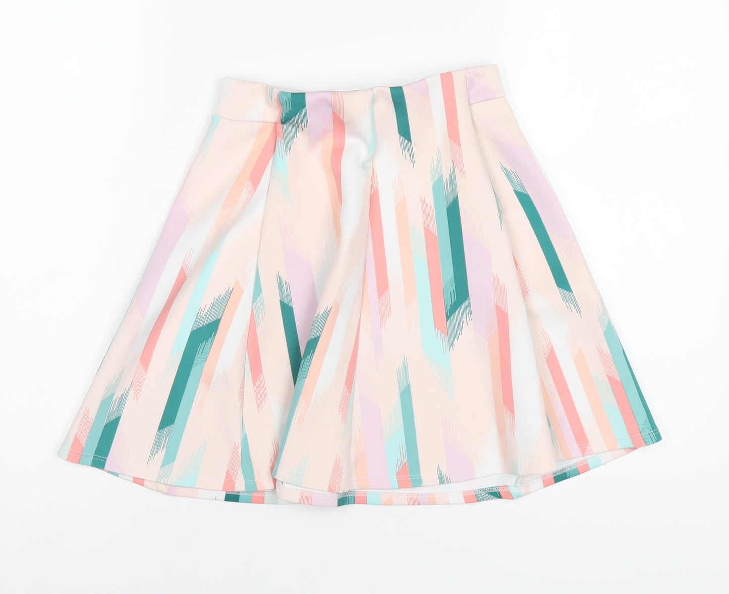 Decree Womens Multicoloured Polyester A-Line Skirt Size S