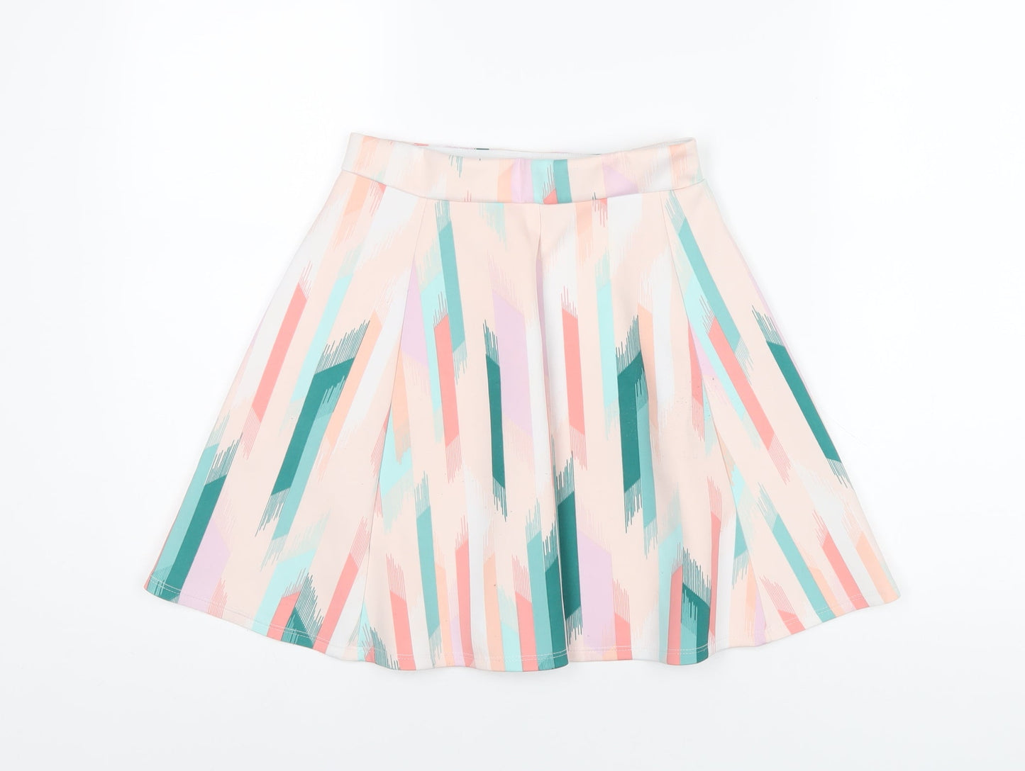 Decree Womens Multicoloured Polyester A-Line Skirt Size S