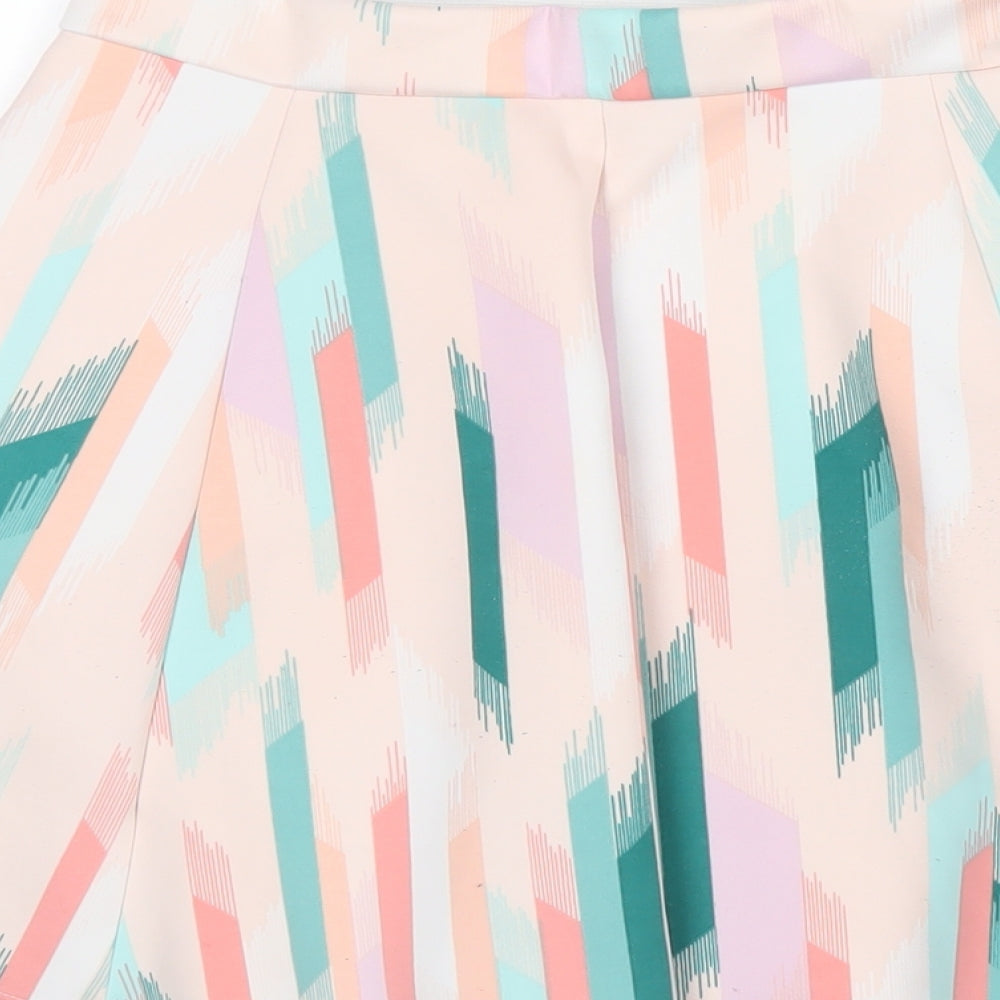 Decree Womens Multicoloured Polyester A-Line Skirt Size S