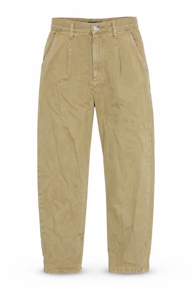 Bershka Mens Brown Cotton Tapered Jeans Size 28 in L28 in Regular Zip - Pockets