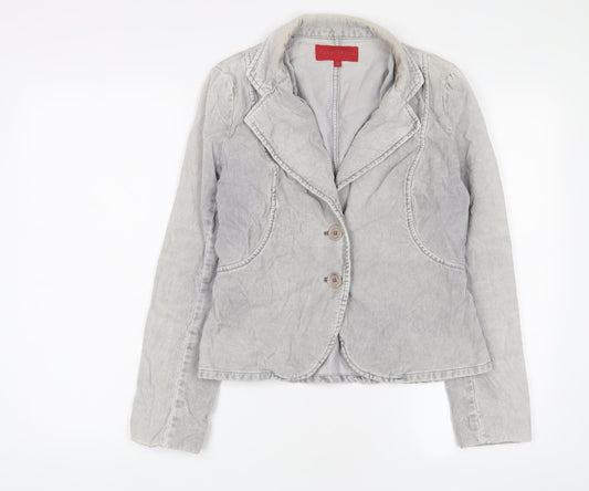 FCUK Womens Grey Jacket Size 12 Button