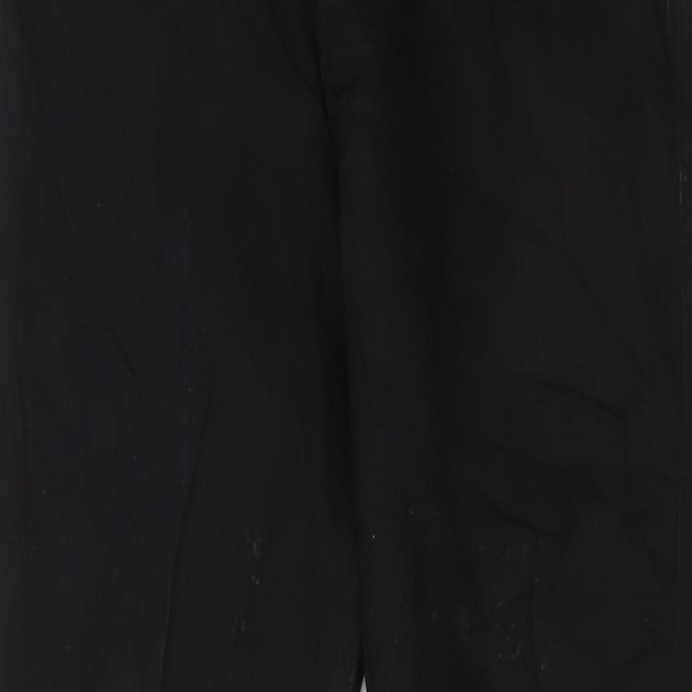 pauls Mens Black Cotton Straight Jeans Size 30 in L30 in Regular Zip