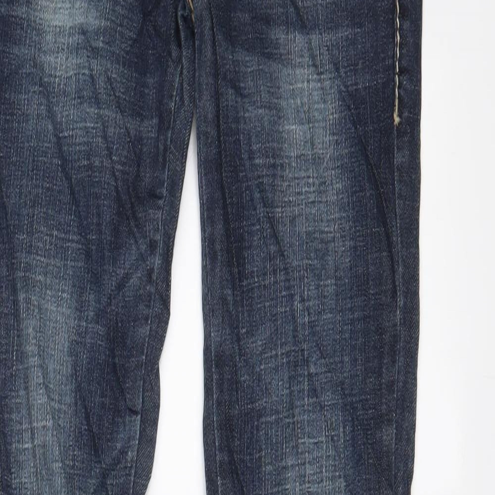 Blue Rags Womens Blue Cotton Skinny Jeans Size 26 in L31 in Regular Zip - Pockets