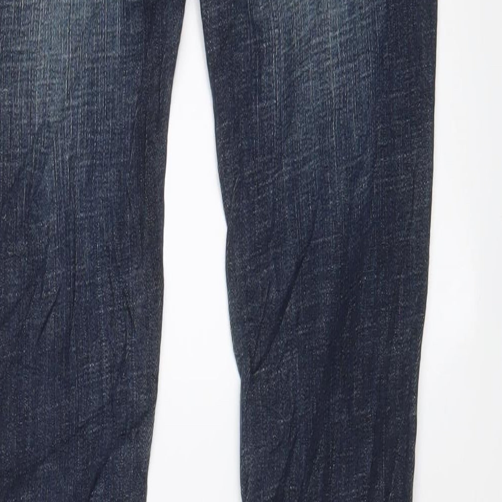 Blue Rags Womens Blue Cotton Skinny Jeans Size 26 in L31 in Regular Zip - Pockets