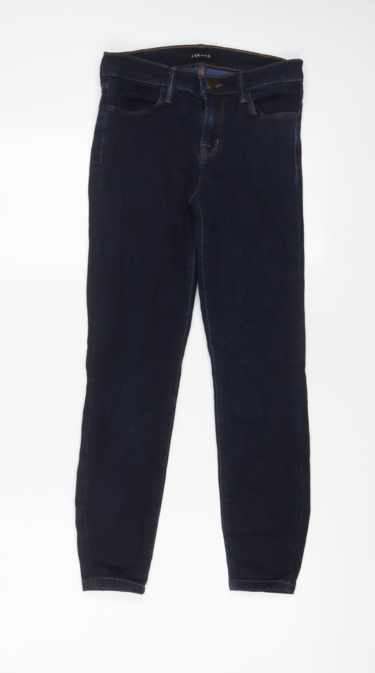 J.BRAND Womens Blue Cotton Skinny Jeans Size 25 in L24 in Regular Zip - Pockets