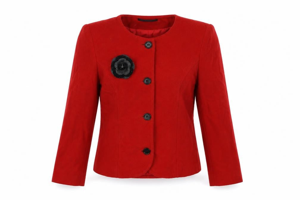 Libra Womens Red Jacket Size 10 Button