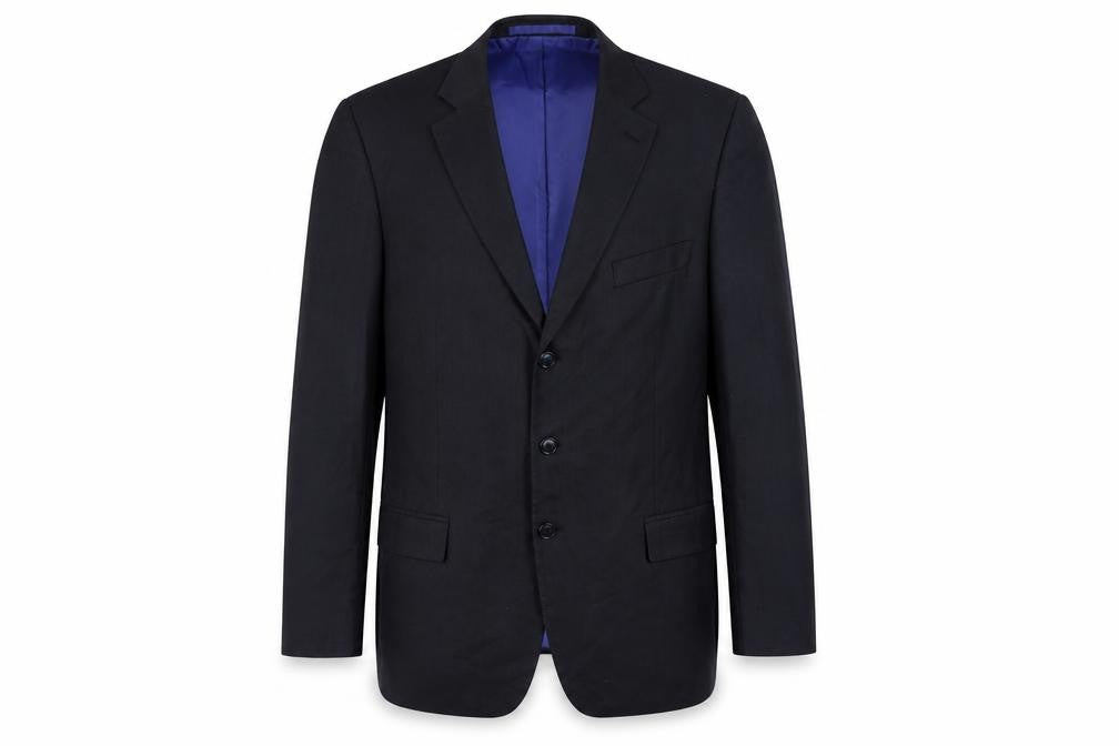 Marks and Spencer Mens Blue Polyester Jacket Suit Jacket Size 42 Regular