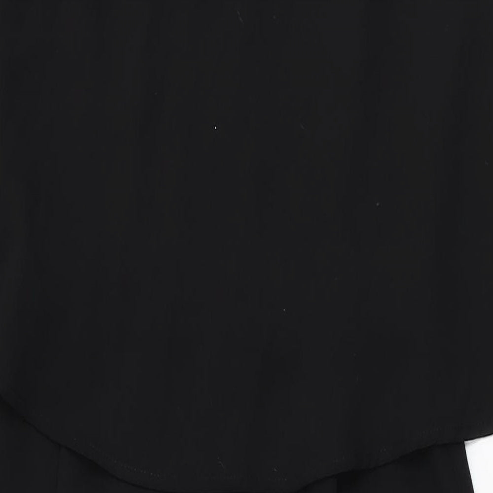 Zara Womens Black Polyester Jumpsuit One-Piece Size S L25 in Zip