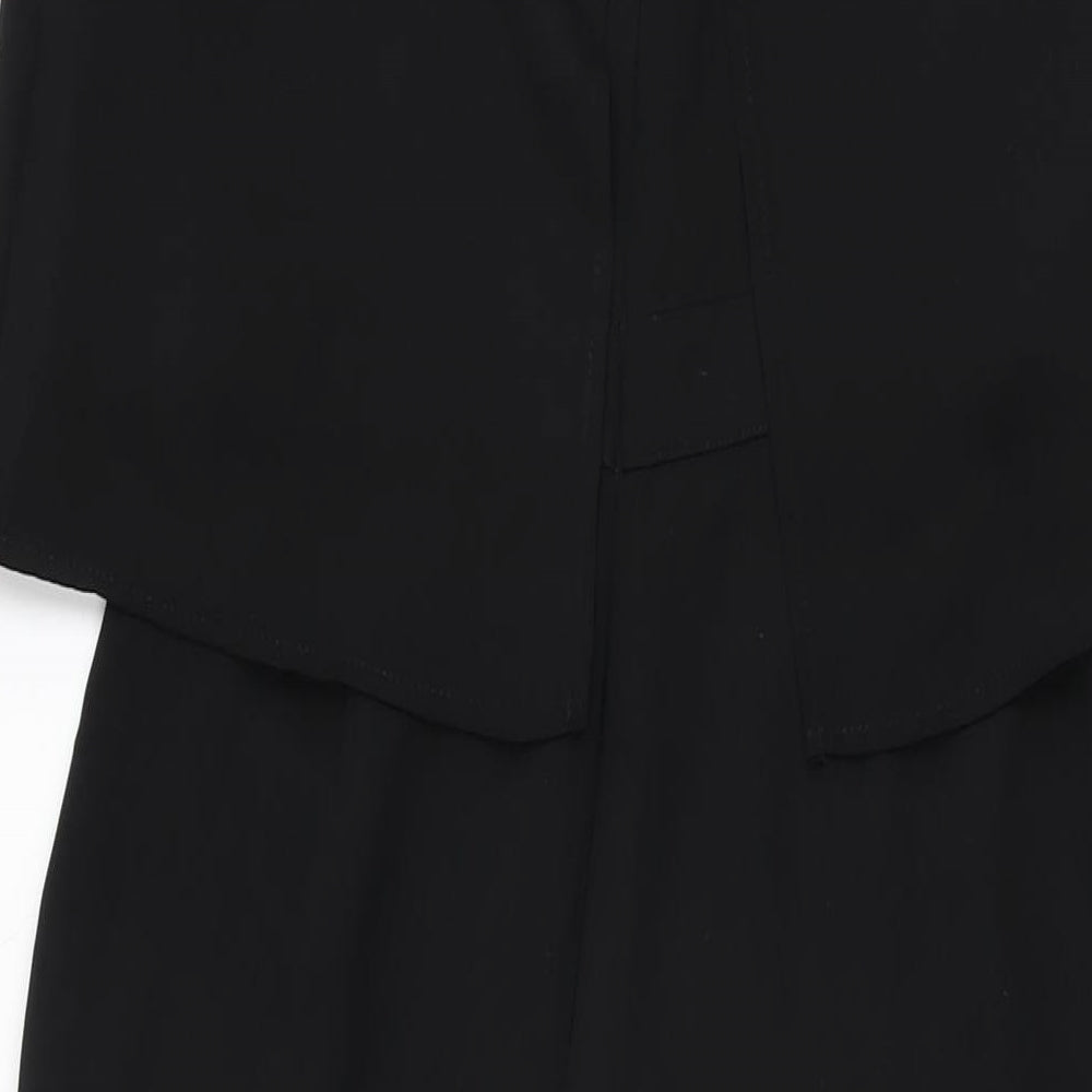 Zara Womens Black Polyester Jumpsuit One-Piece Size S L25 in Zip