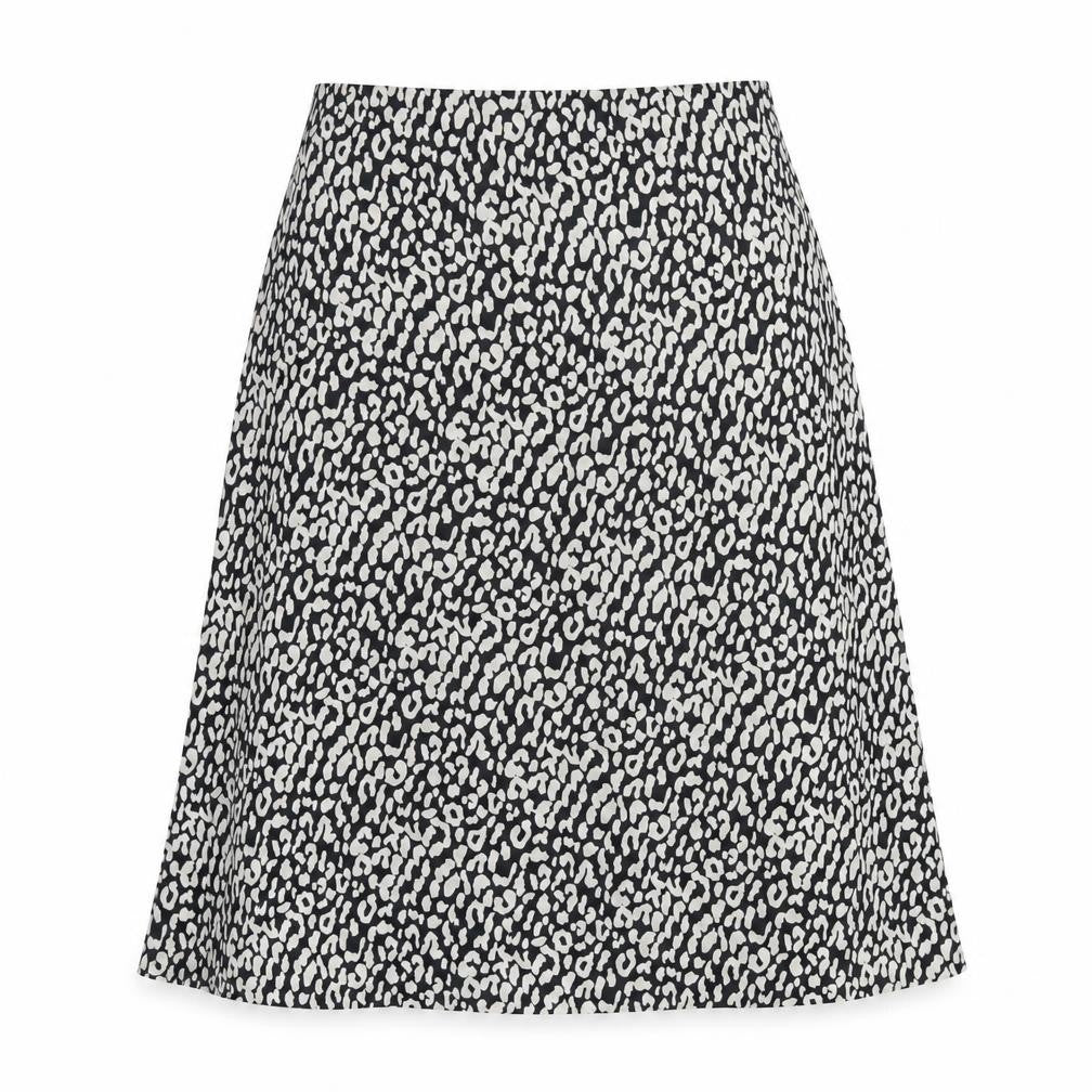 Nasty Gal Womens Black Geometric Polyester A-Line Skirt Size 4