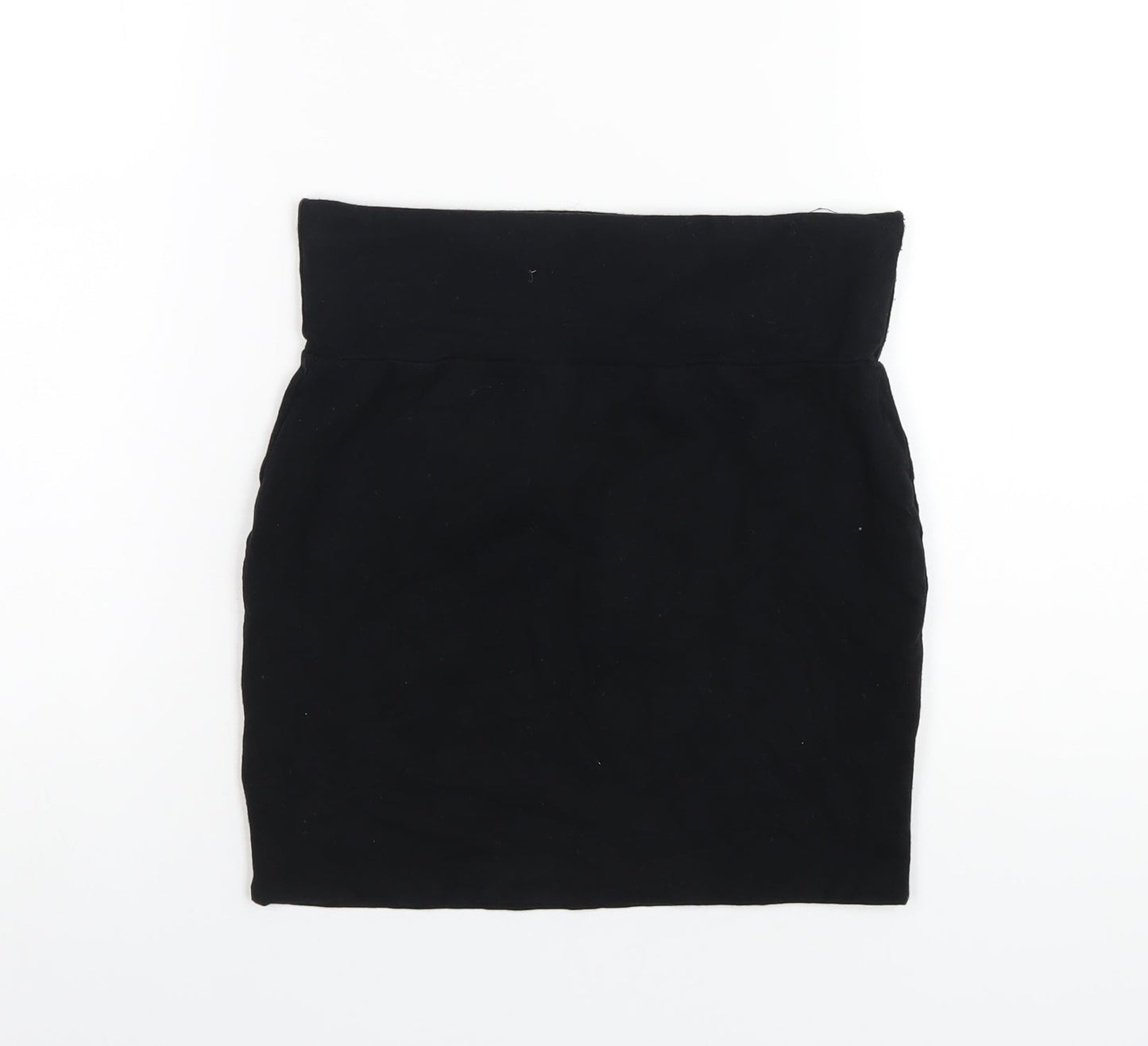 Warehouse Womens Black Cotton Straight & Pencil Skirt Size 10