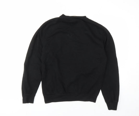 Stranger Things Womens Black Cotton Pullover Sweatshirt Size S Pullover - Christmas Stranger Things