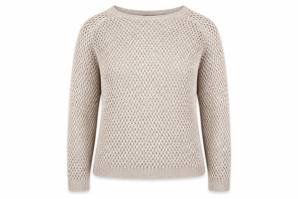 Marks and Spencer Womens Brown Round Neck Acrylic Pullover Jumper Size 10