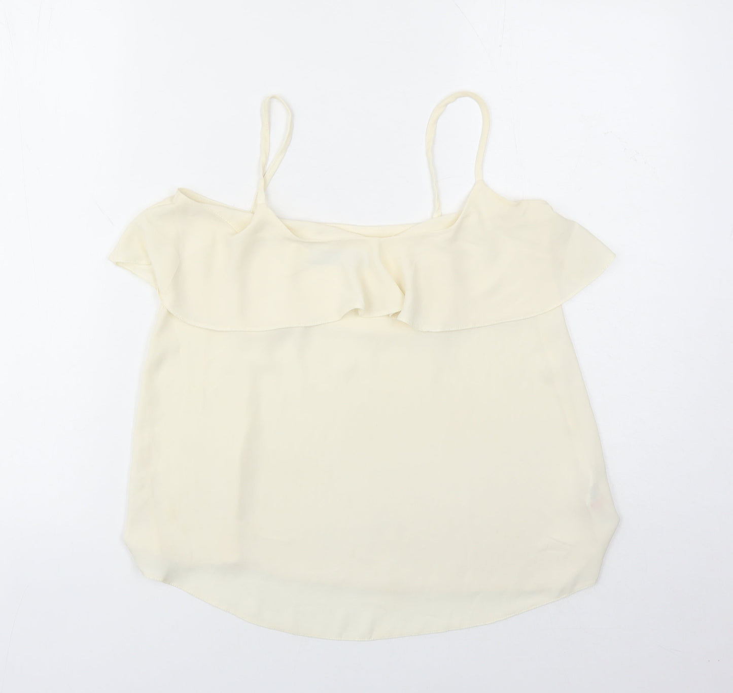 Dorothy Perkins Womens Ivory Polyester Camisole Tank Size 6 V-Neck