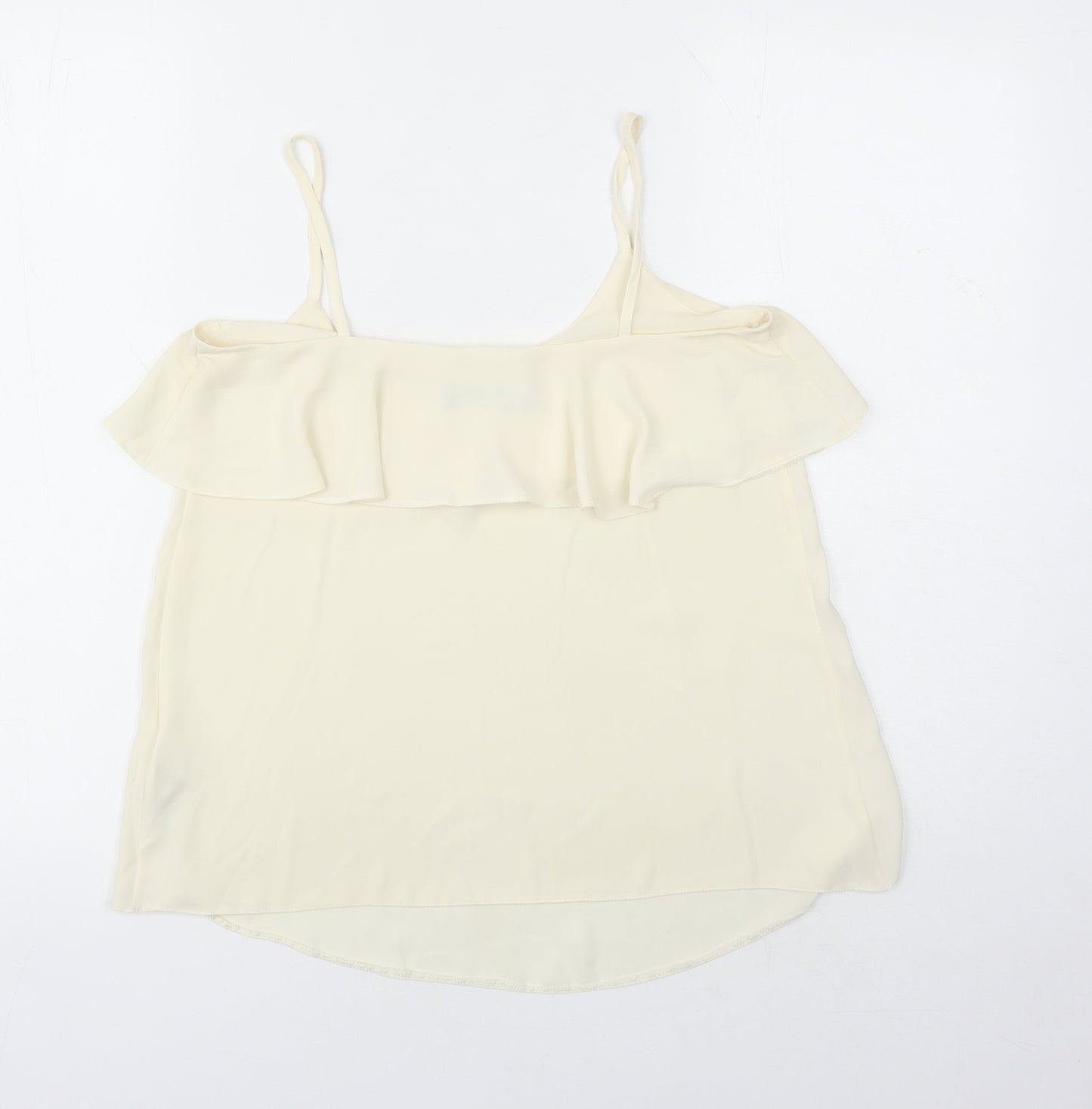 Dorothy Perkins Womens Ivory Polyester Camisole Tank Size 6 V-Neck