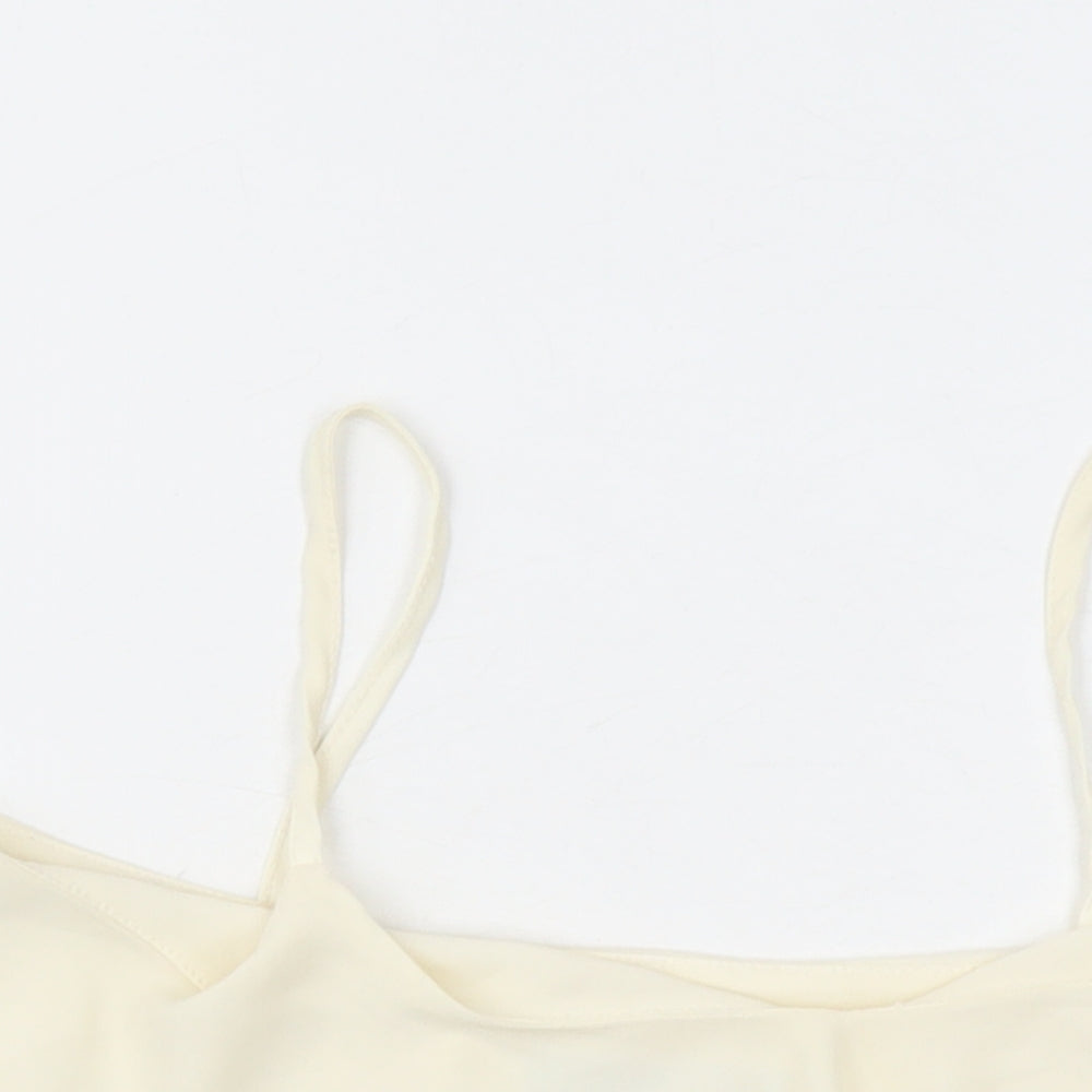 Dorothy Perkins Womens Ivory Polyester Camisole Tank Size 6 V-Neck