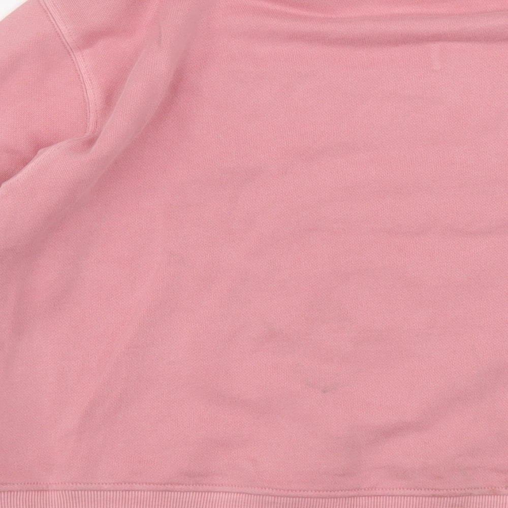 Marks and Spencer Womens Pink Cotton Pullover Sweatshirt Size XS Pullover