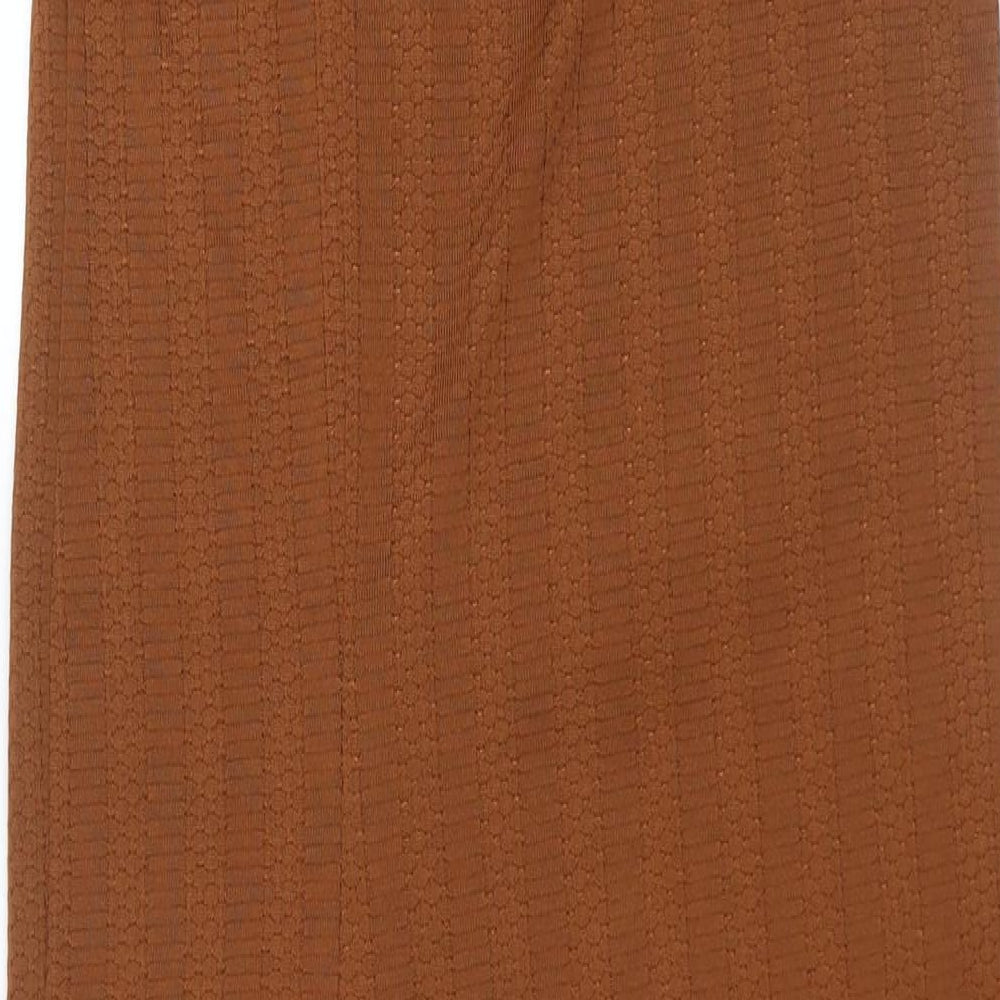 Vetiver Womens Brown Polyester Maxi Skirt Size 12