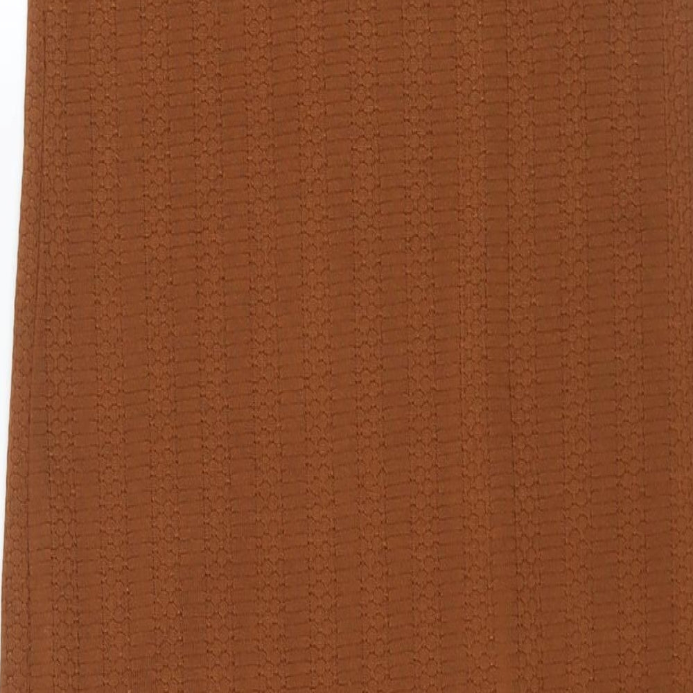 Vetiver Womens Brown Polyester Maxi Skirt Size 12