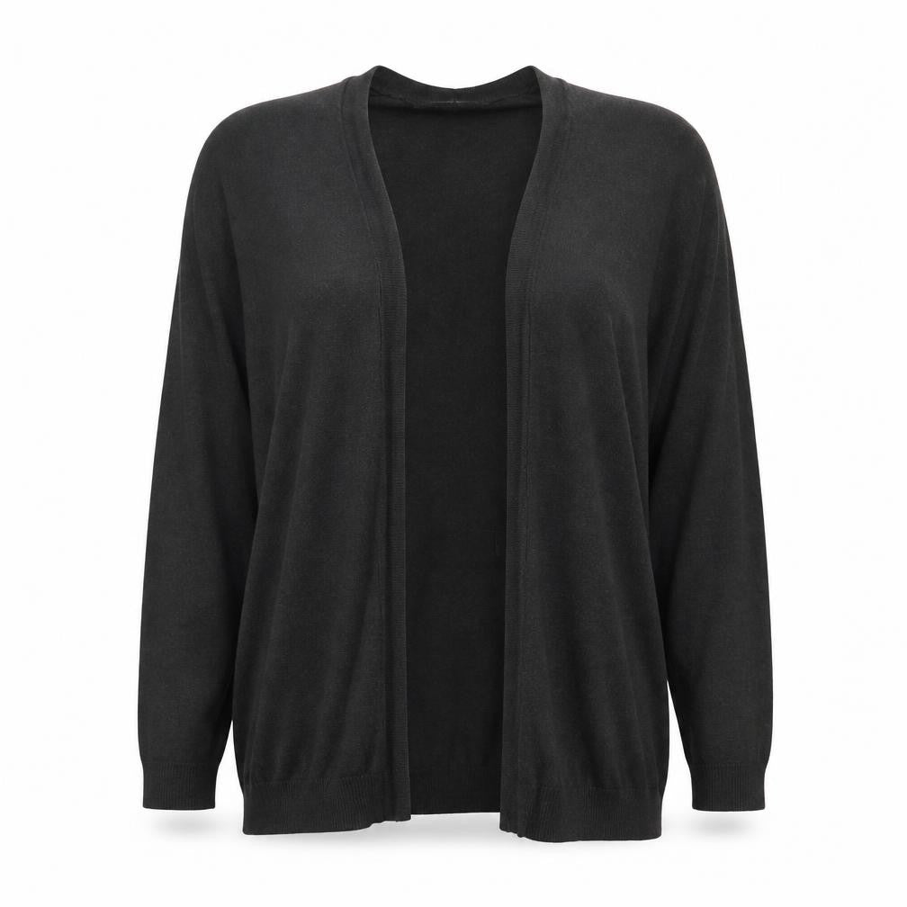 H&M Womens Black V-Neck Acrylic Cardigan Jumper Size S