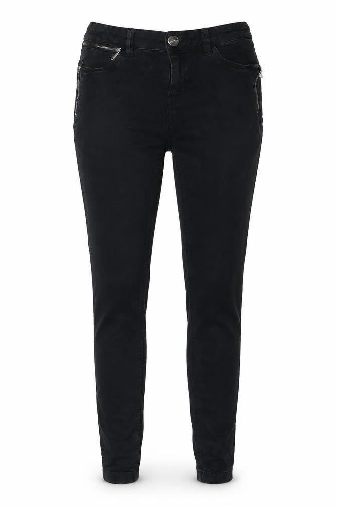 F&F Womens Black Cotton Skinny Jeans Size 8 L28 in Regular Zip - Zips