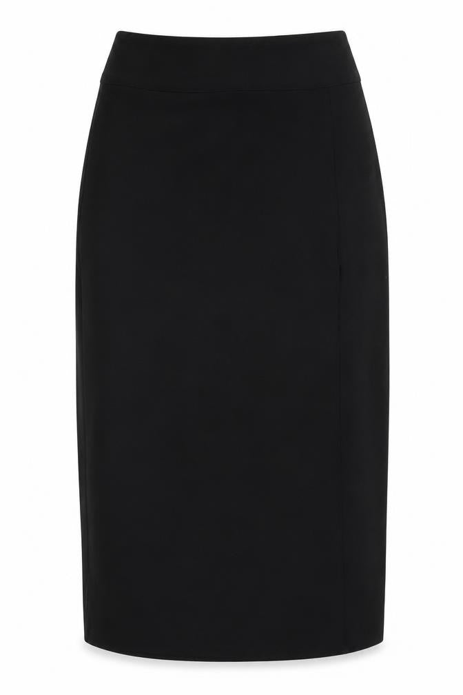 Marks and Spencer Womens Black Polyester A-Line Skirt Size 8 Zip